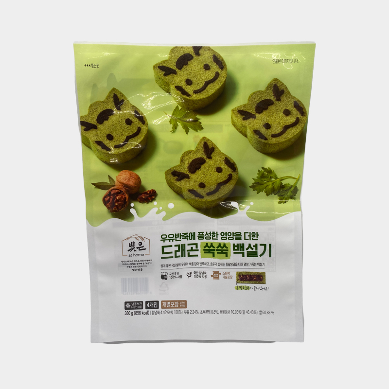 빚은 드래곤 쑥쑥 백설기